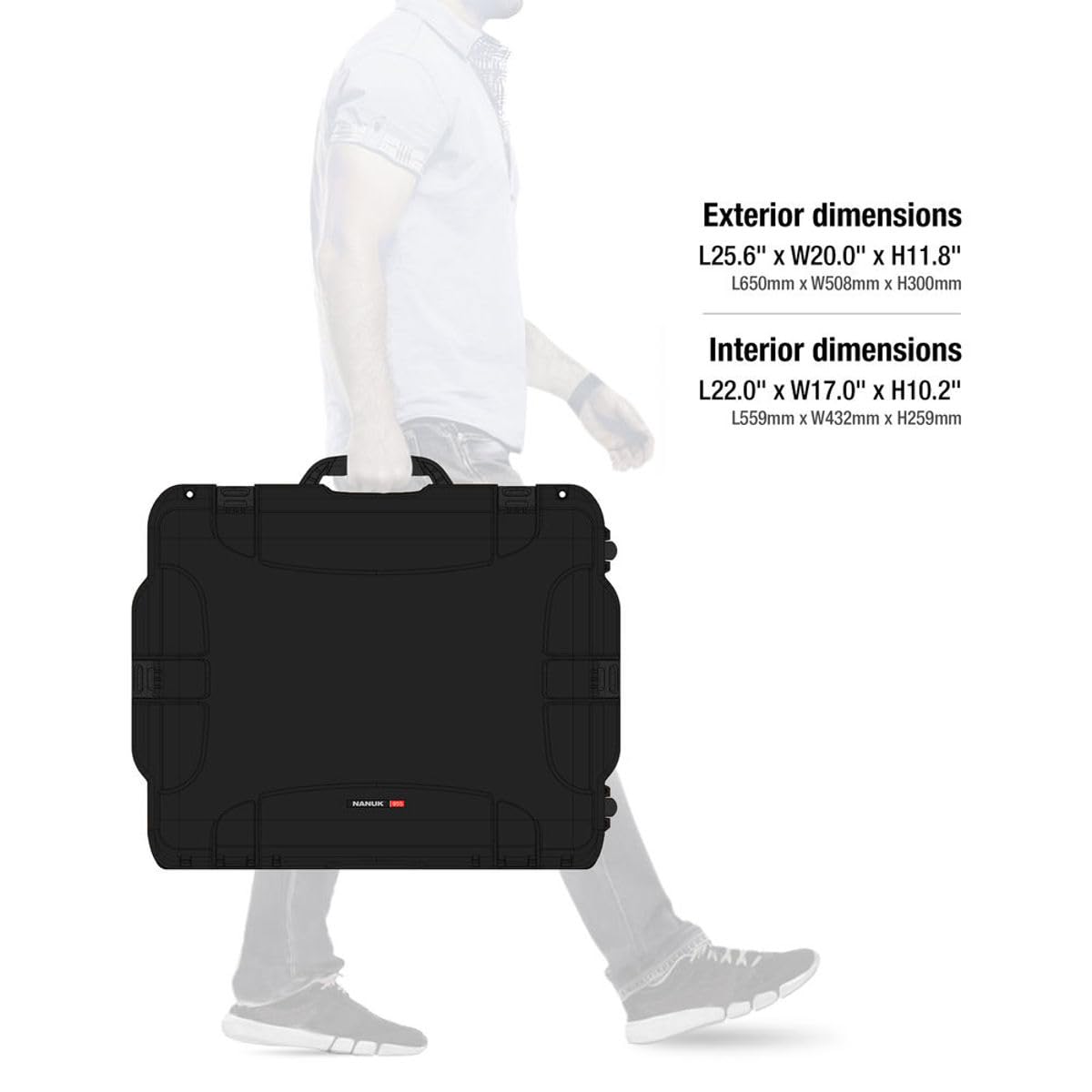 Amazon | Nanuk 955 防水ハードケース ホイールとフォームインサート